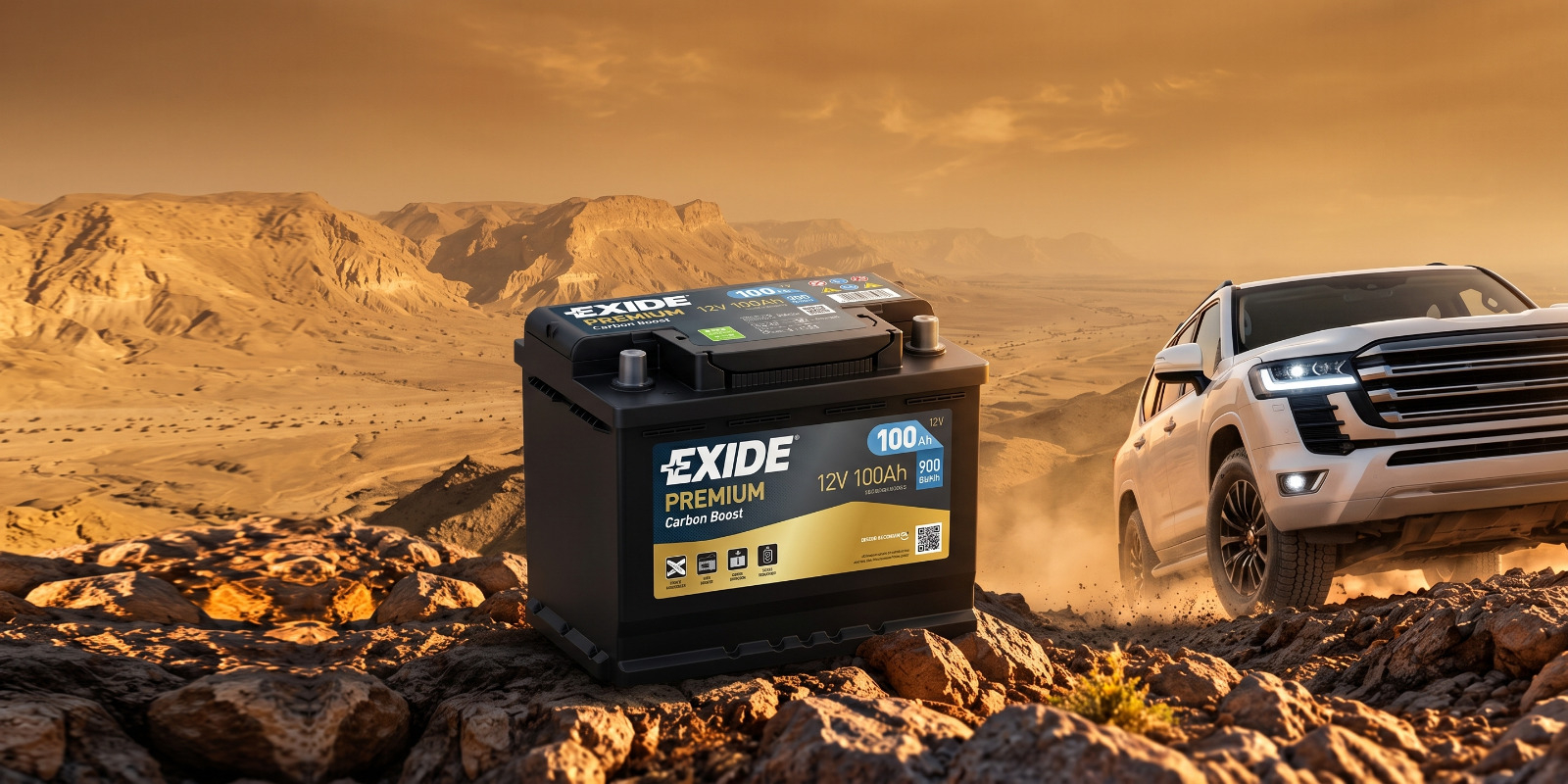 Batteries category visual for EXIDE